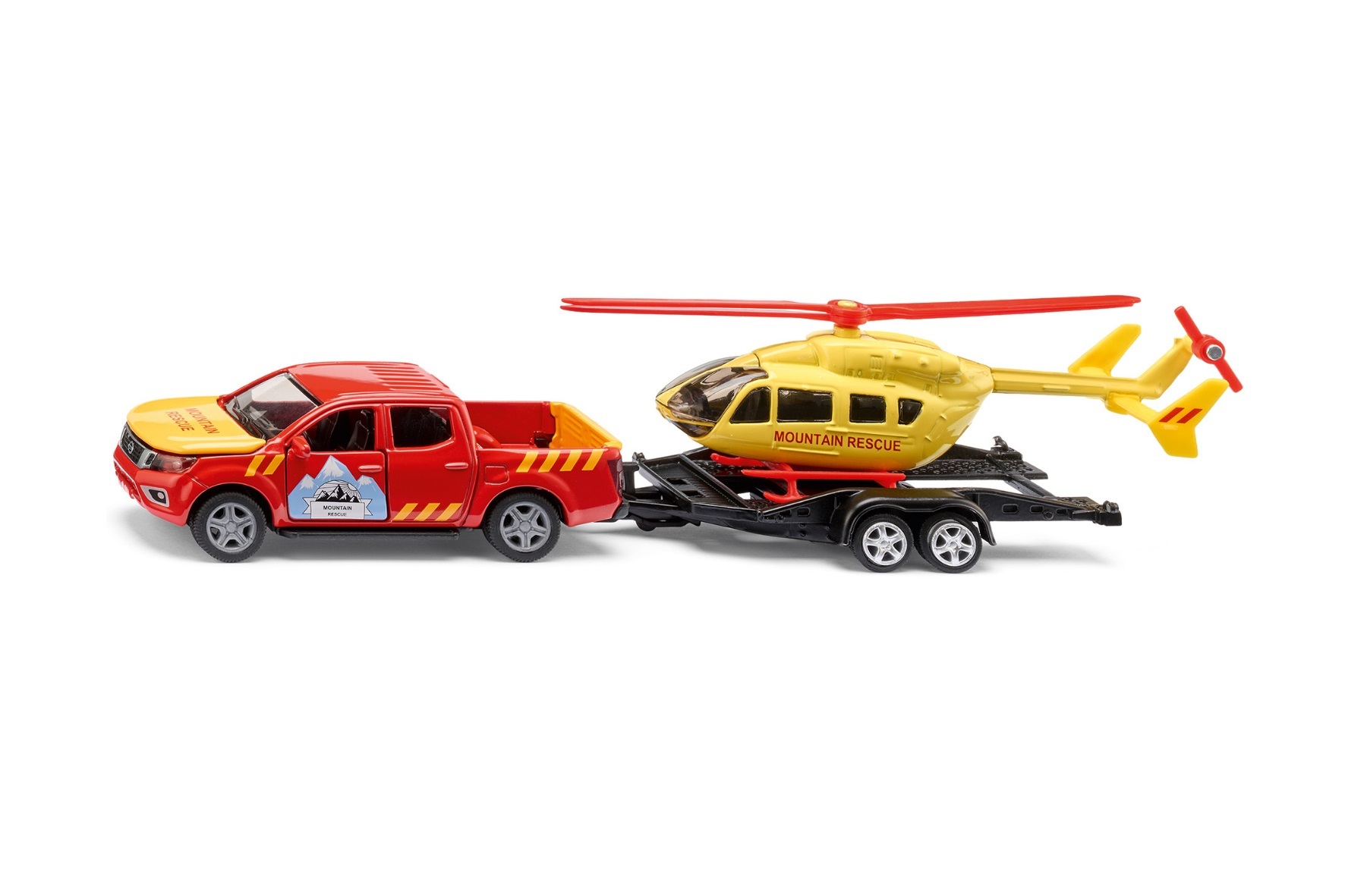 Siku Nissan Navara met helikopter