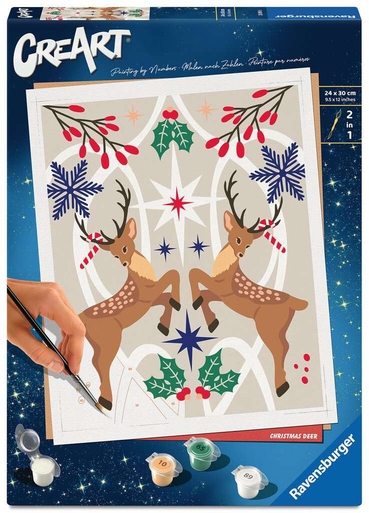 Ravensburger schilderen op nummer christmas deer