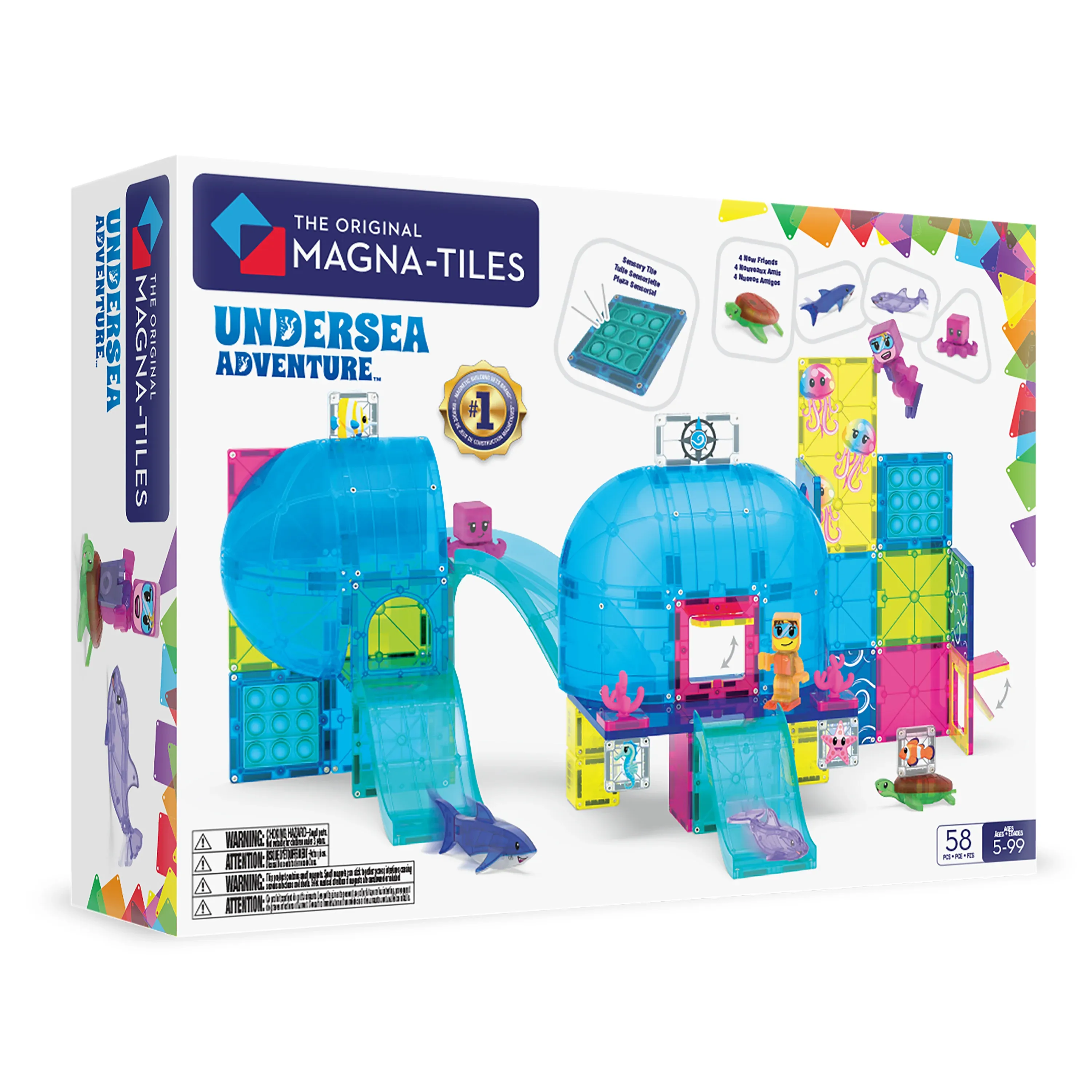 MagnaTiles undersea adventure 58 delig