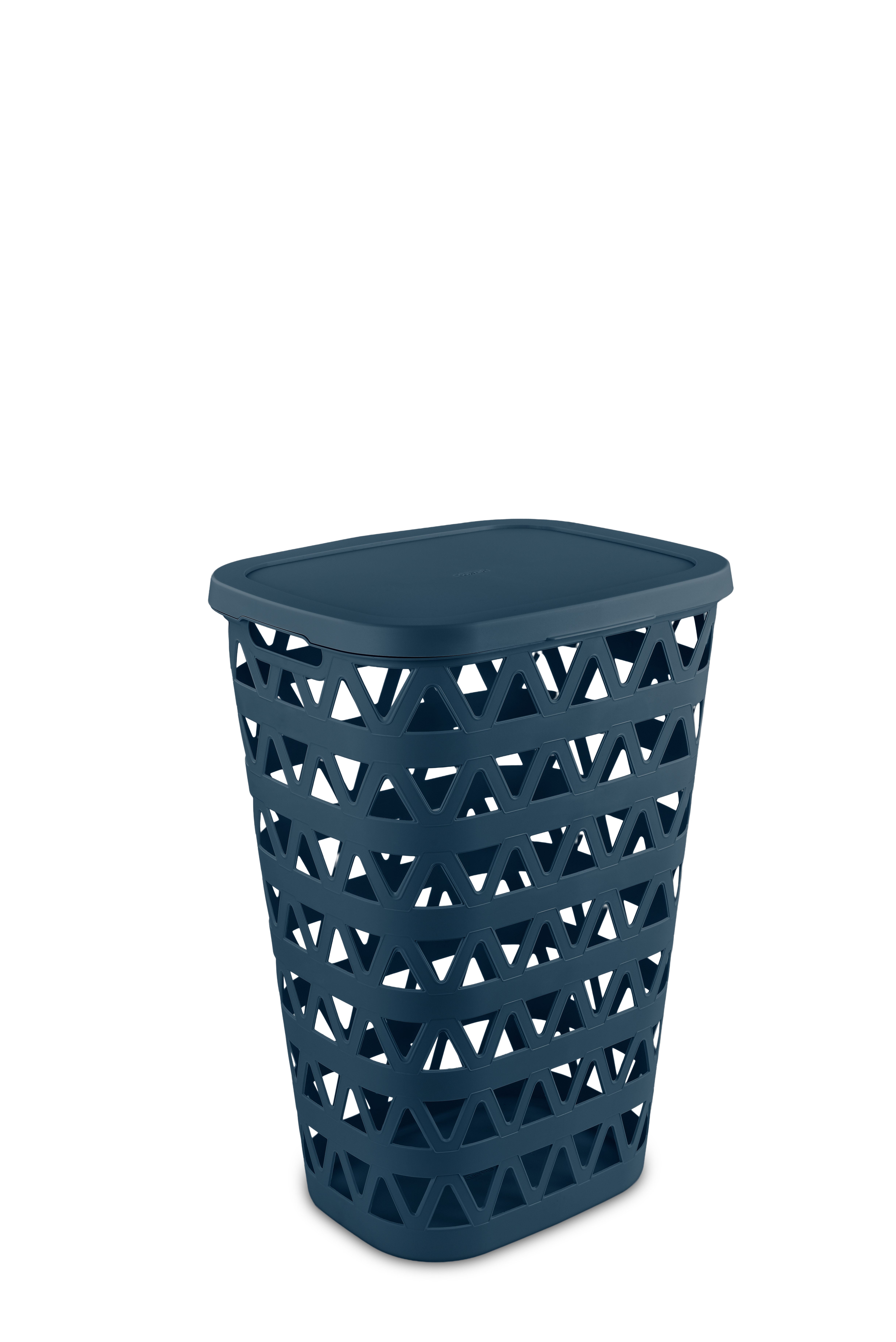 Curver oceana wasbox met deksel 55 liter nachtblauw