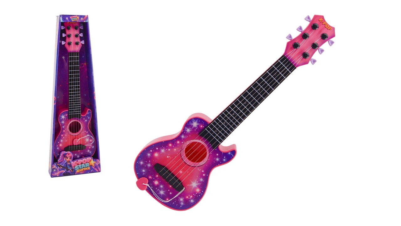 Become a K-pop star gitaar 5 cm met 6 metalen snaren