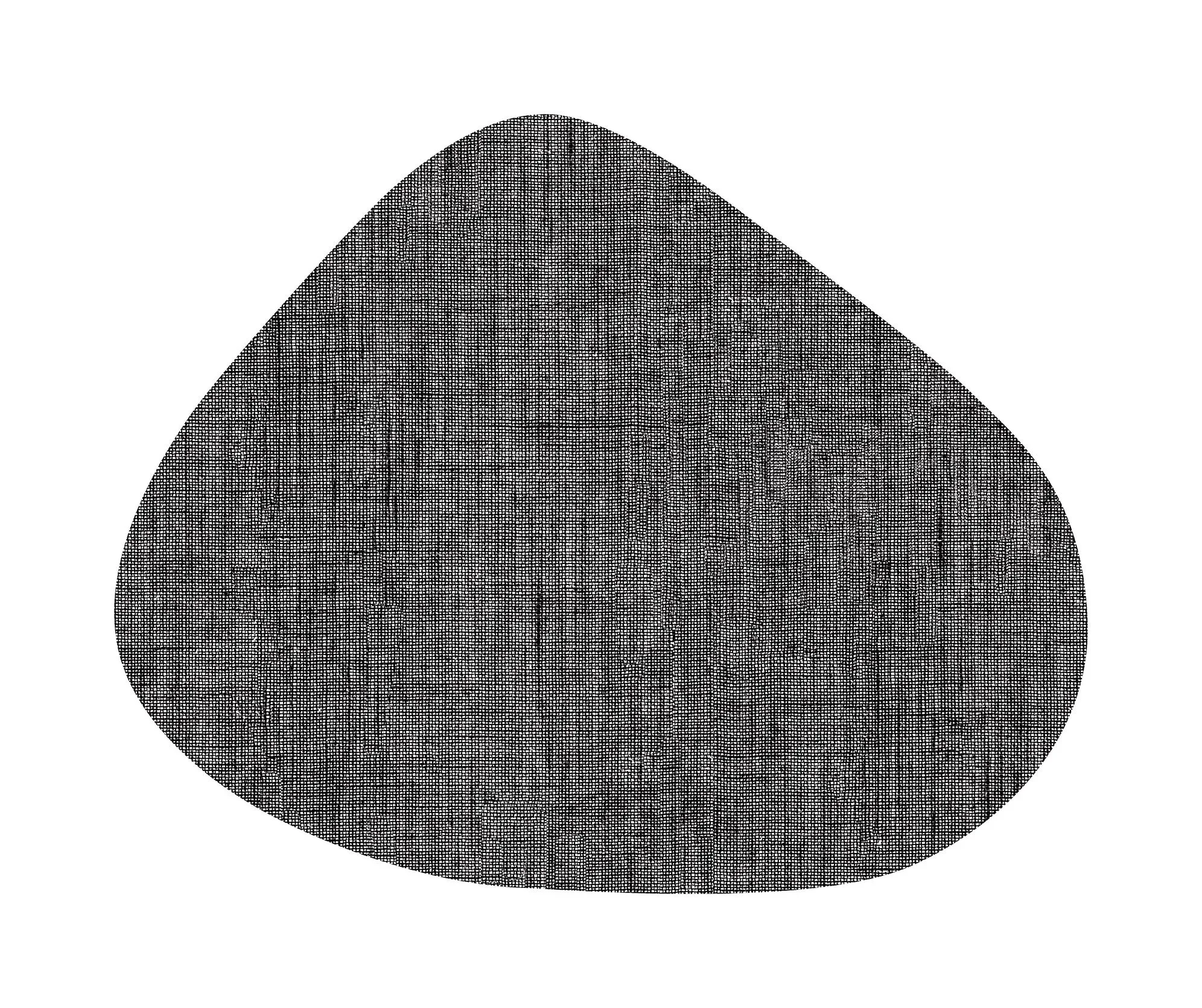 Placemats Zak curved Zwart