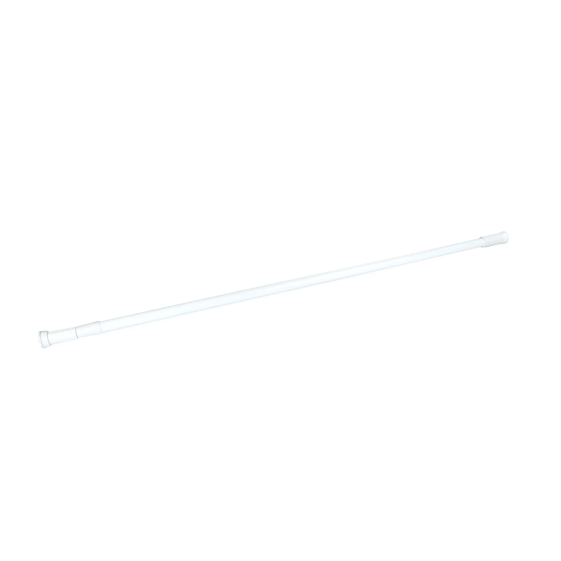 Douchestang - douchegordijnenstang aluminium wit 75-115 cm