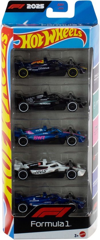 HotWheels formule pack 5 stuks