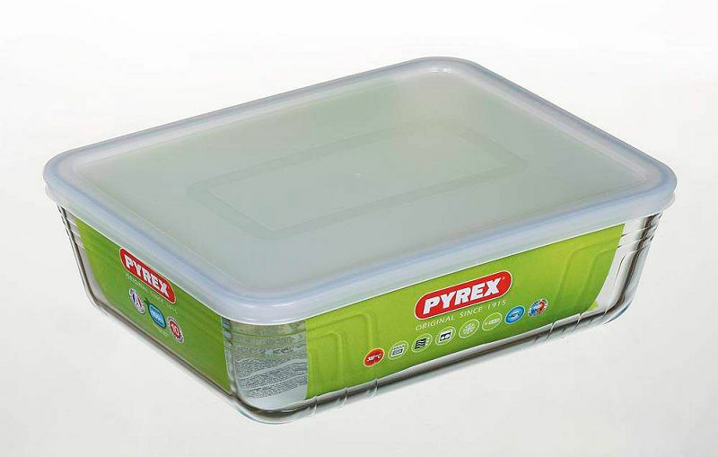 Pyrex Cook en Freeze schaal met deksel 27x22x9cm 4,0 liter
