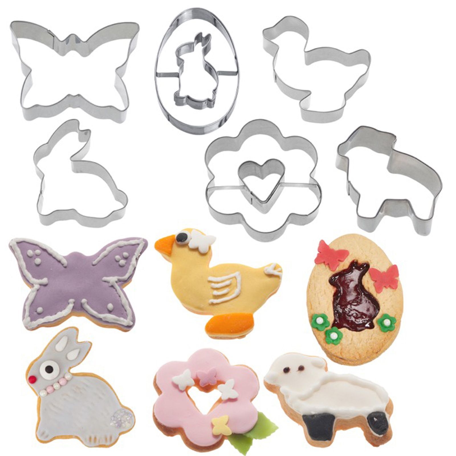 Westmark Set koekjesvormpjes pasen lente 6 stuks