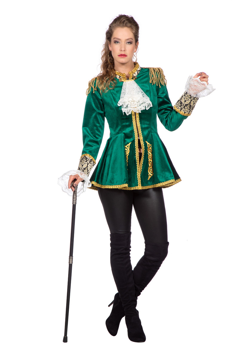 Markiezin luxe jas groen