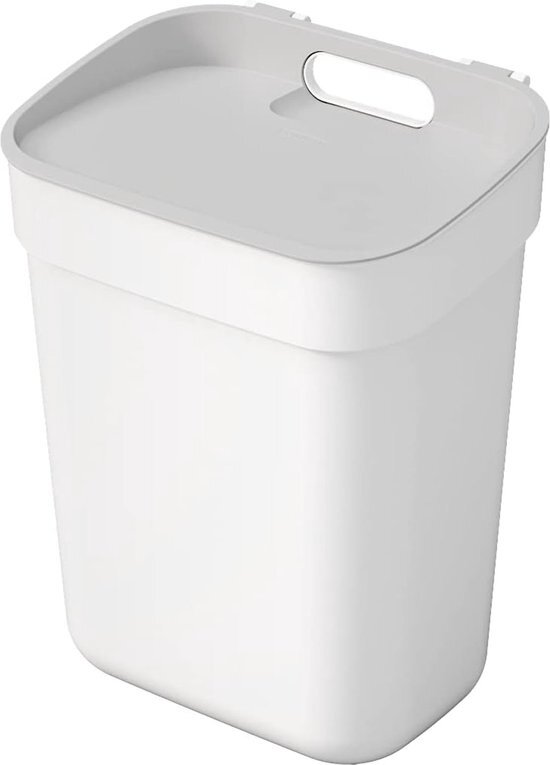 Curver ready to collect prullenbak GFT 10 liter wit-lichtgrijs