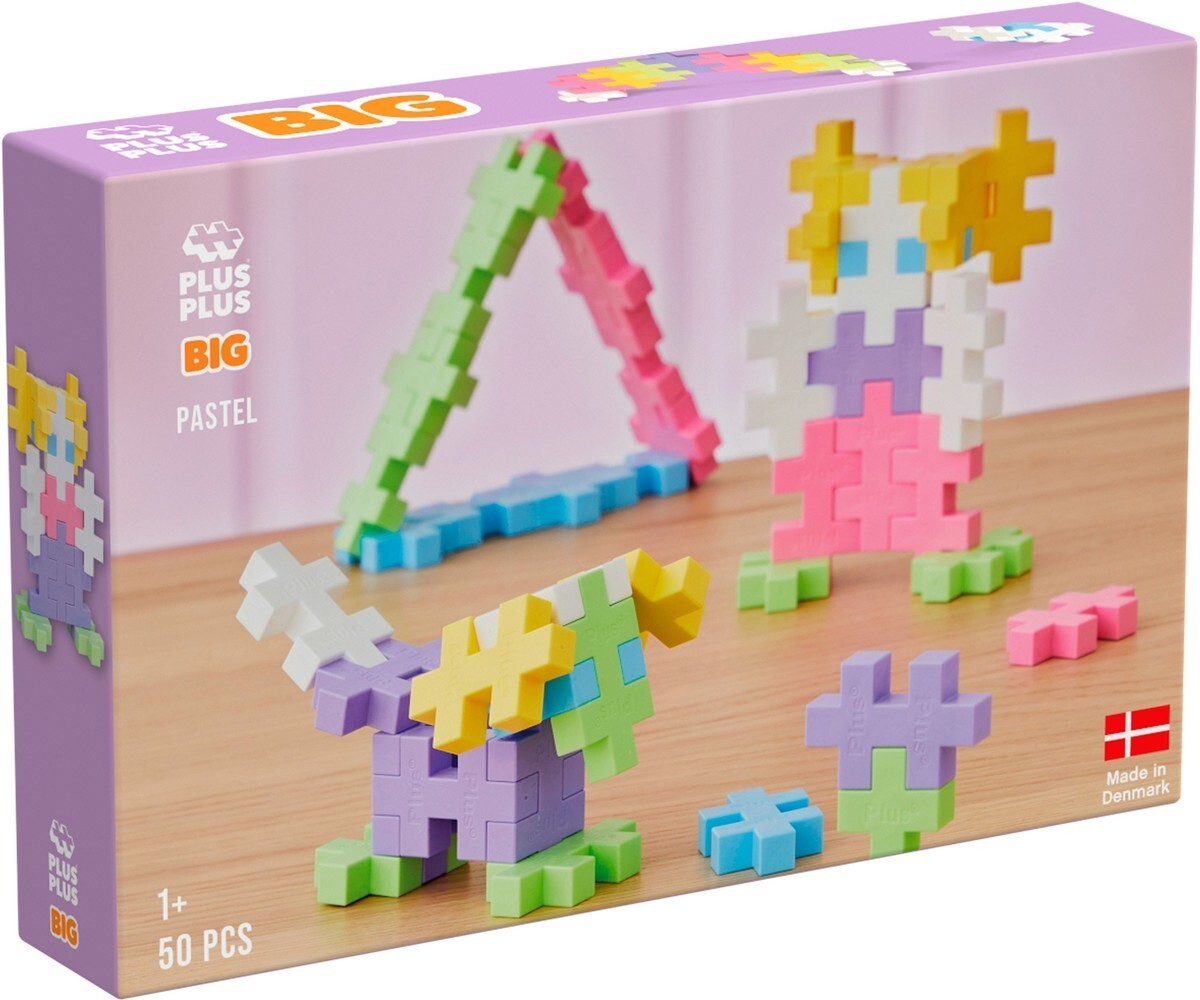 Plus-Plus BIG pastel: 50 stuks (3273)