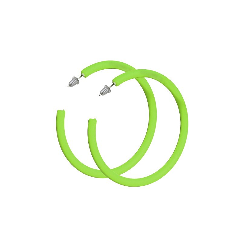Oorbellen neon-groen