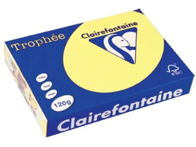Clairefontaine Trophee A4 120gr Citroengeel 250vel afbeelding