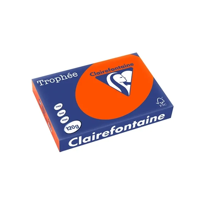 Clairefontaine Trophee A4 120gr Cardinal Rood 250vel afbeelding
