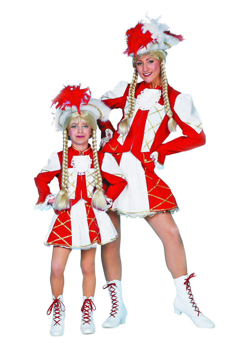 Majorette Dansmarietje rood