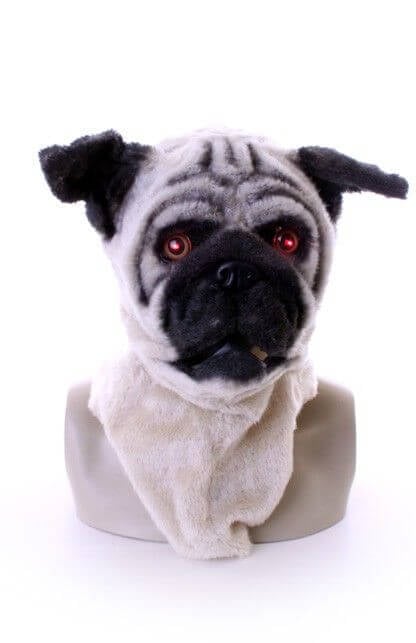Volkop masker hond met lichtgevende ogen en bewegende mond