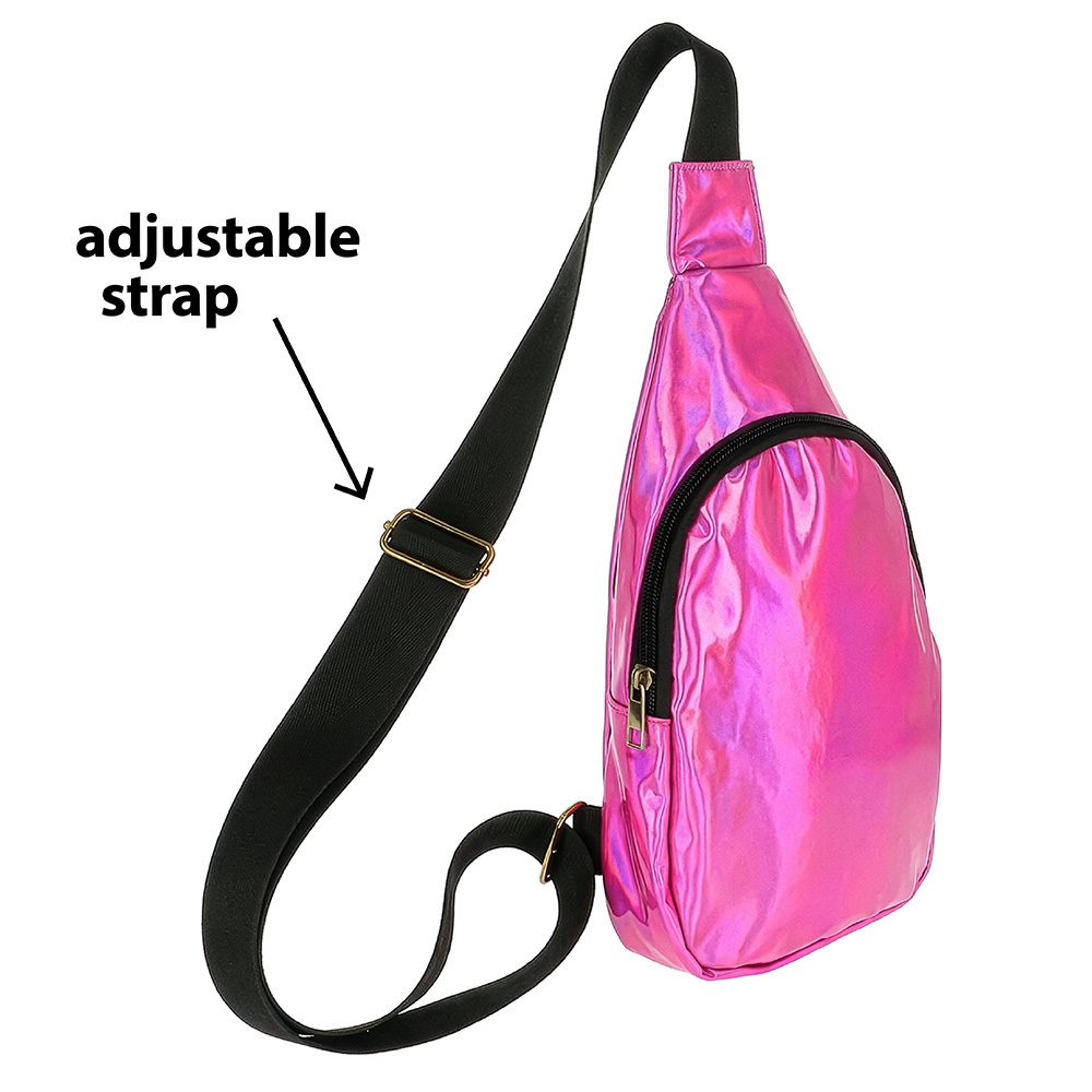 Crossbody tas Holo roze