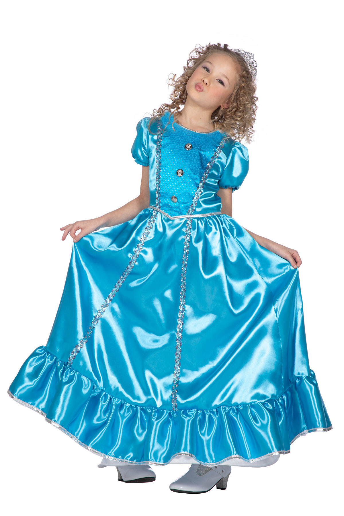 Prinses blauw lang