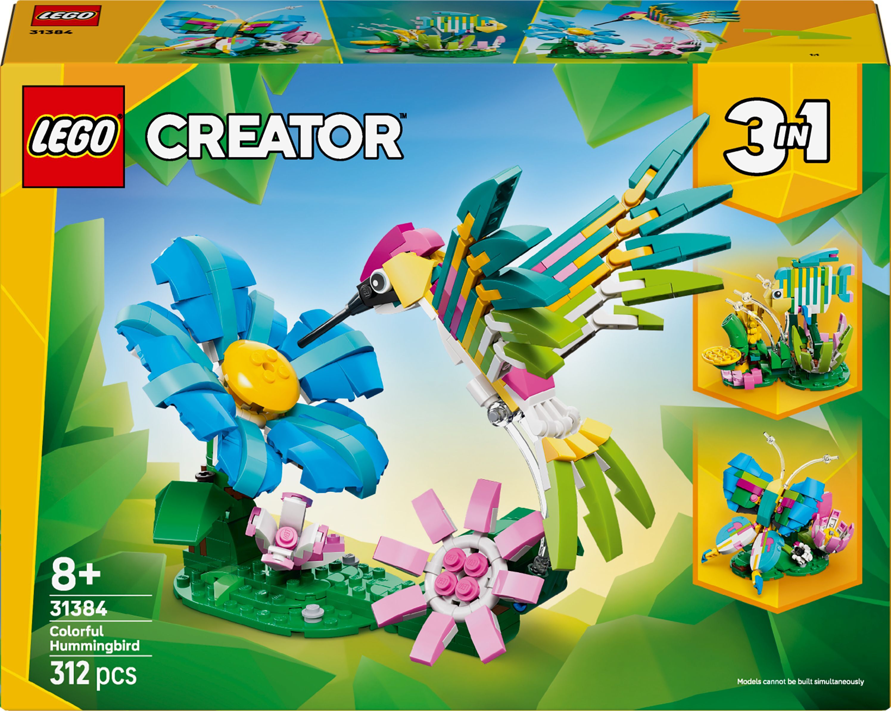 LEGO® Creator 31384 wilde dieren: kleurrijke kolibrie