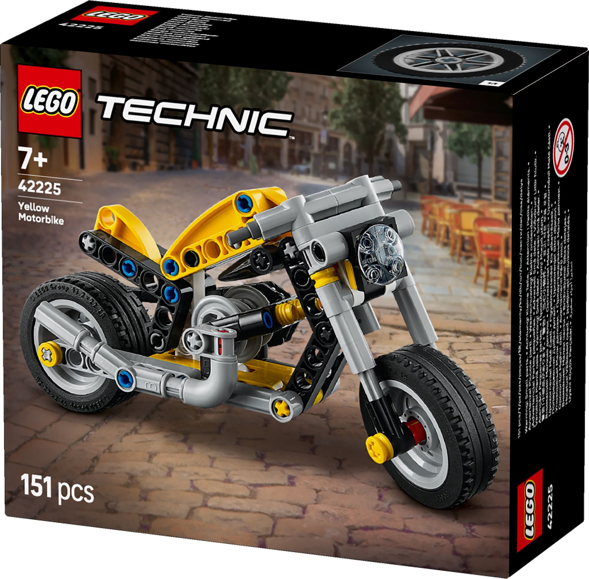 LEGO® Technic 42225 gele motorfiets
