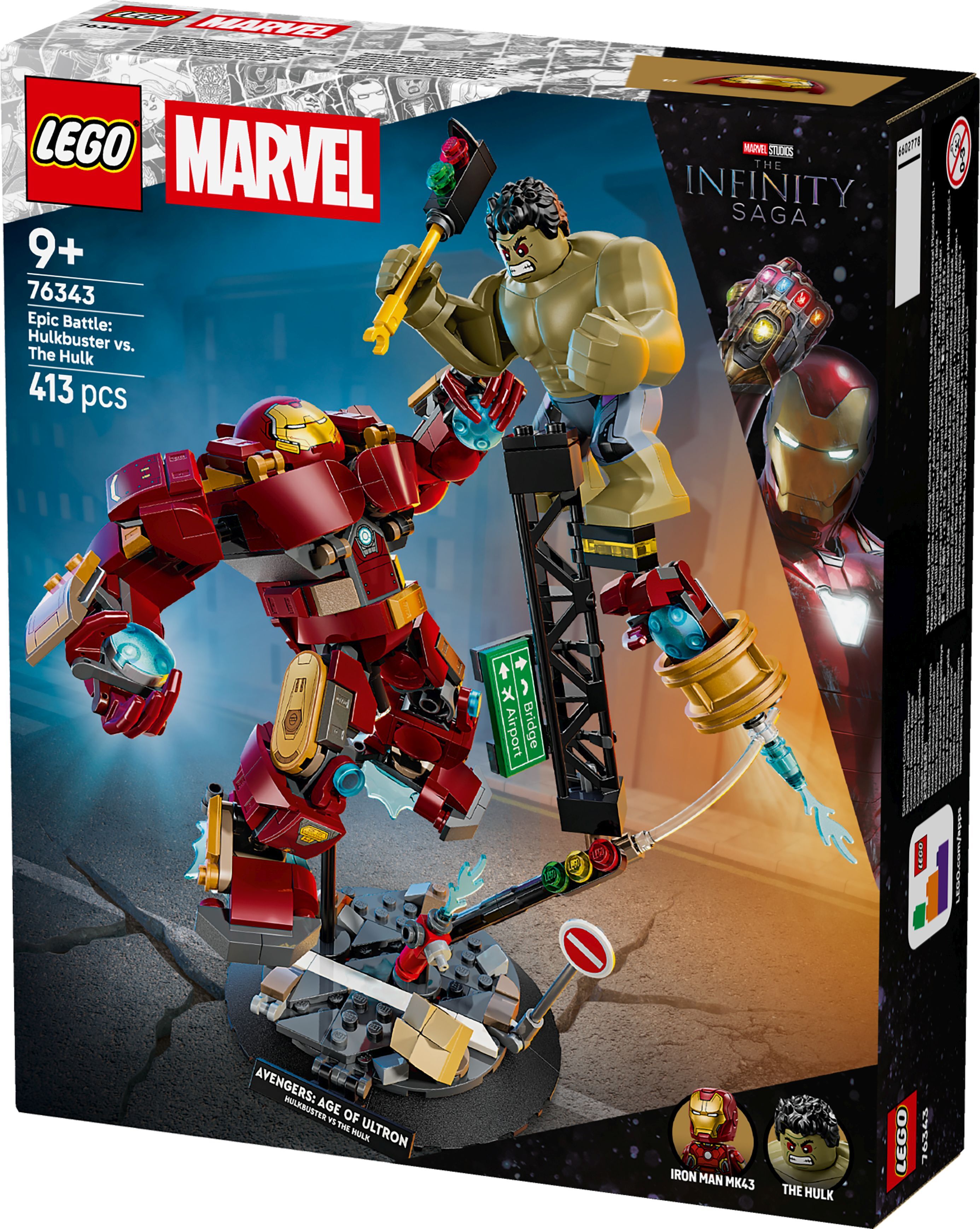 LEGO®Marvel Super Heroes 76343 Duel der Reuzen: Hulkbuster versus Hulk