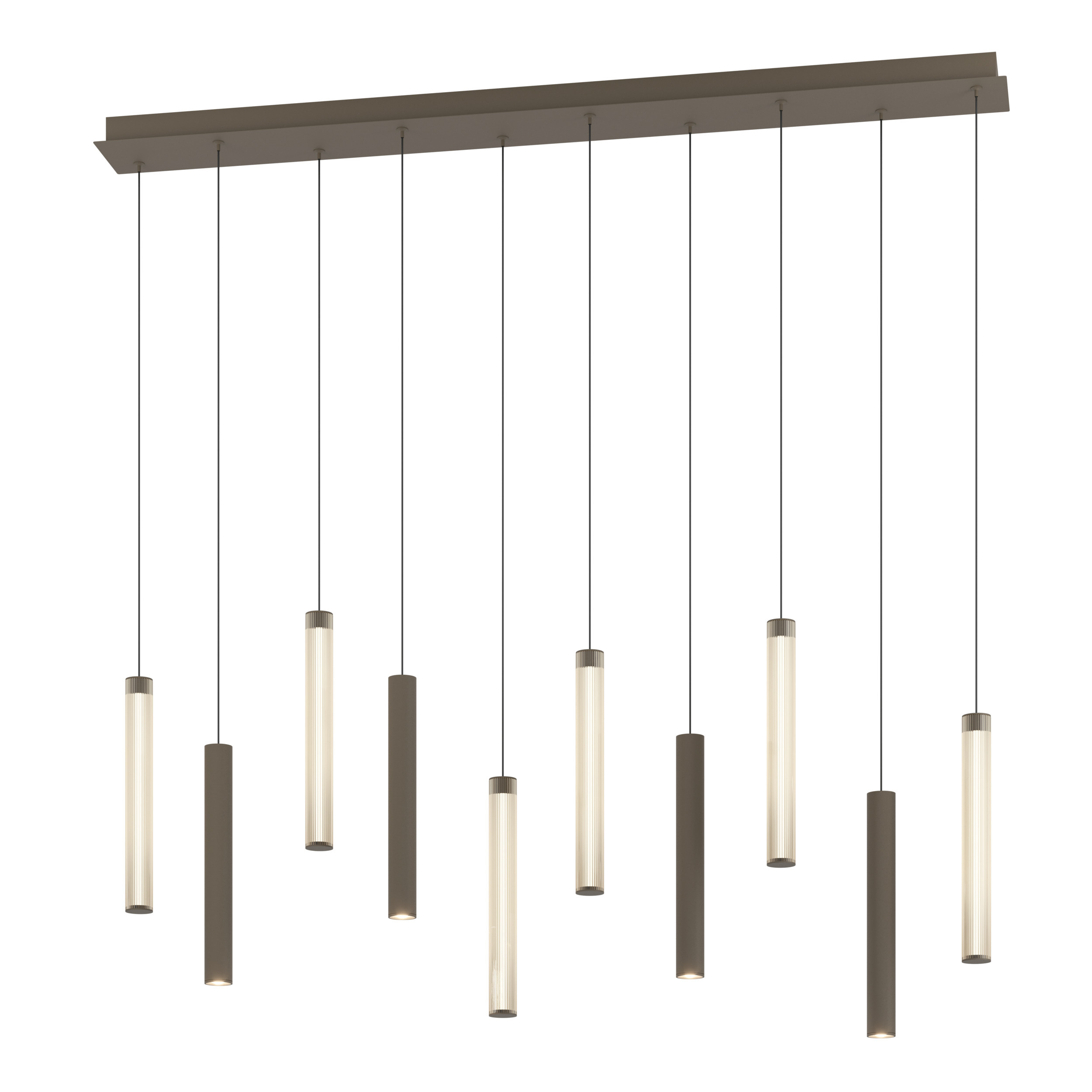 Hanglamp Clares brons 10 lichts