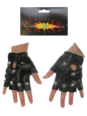Punk handschoen met studs
