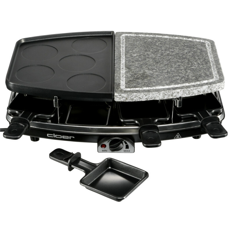 Cloer raclette steengril 8 persoons