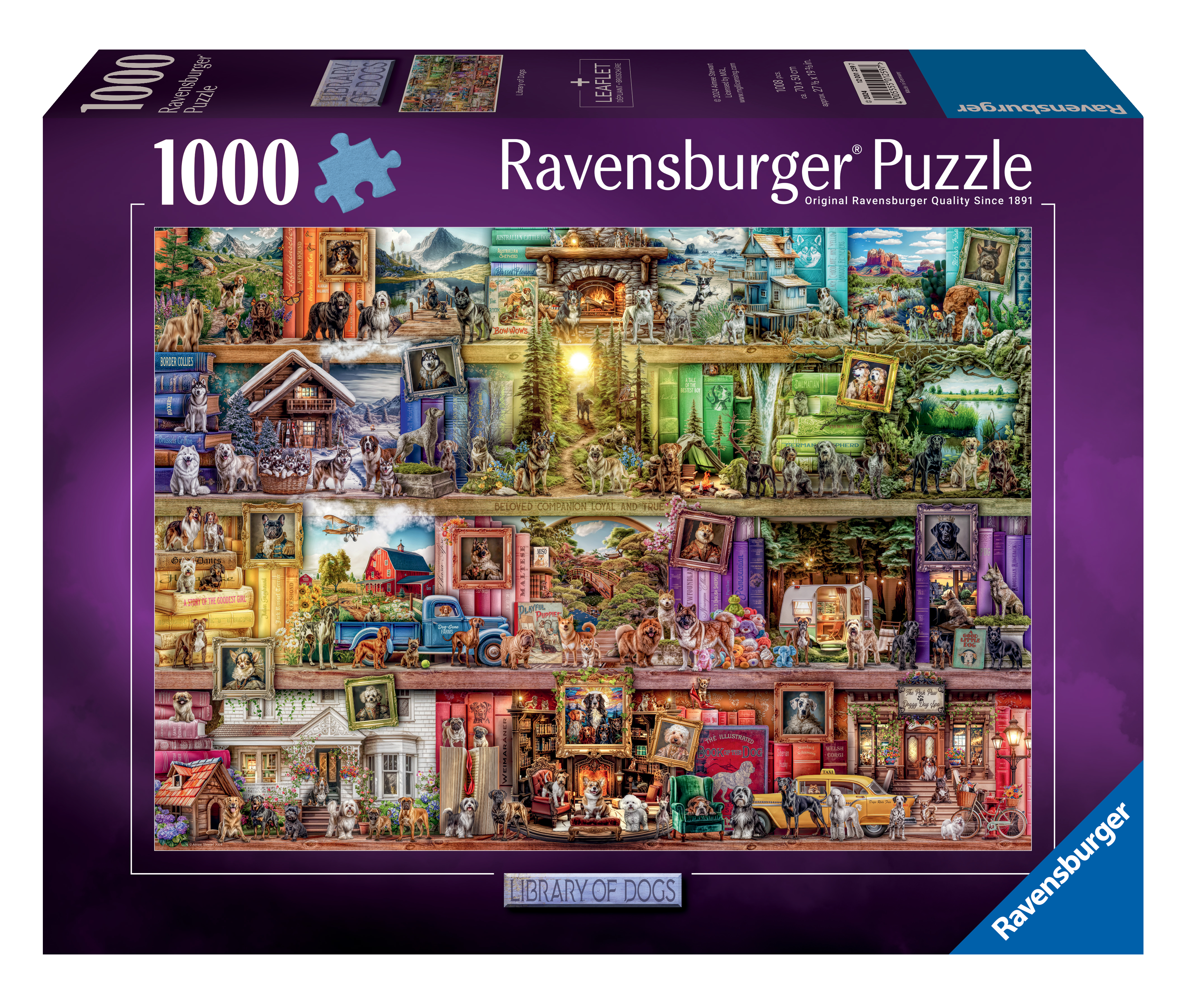 Ravensburger Library of Dogs 1000 stukjes