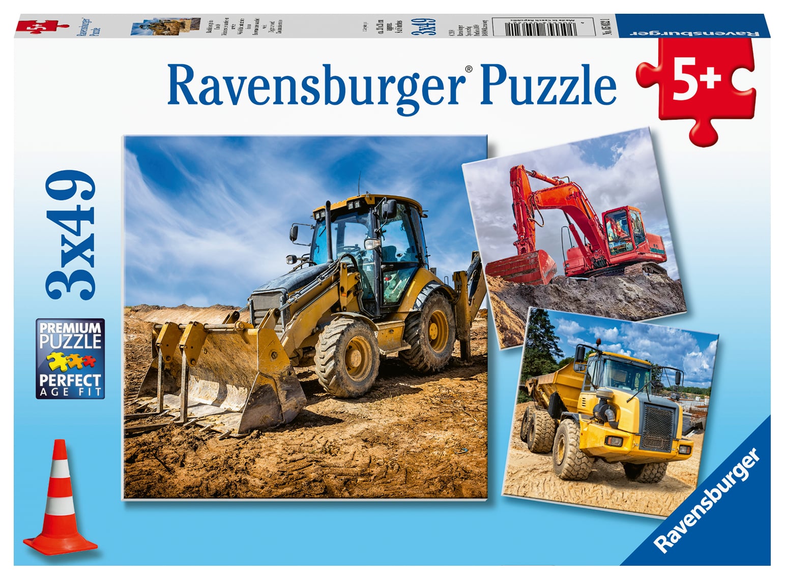 Ravensburger puzzel machines 3x49 stukjes afbeelding