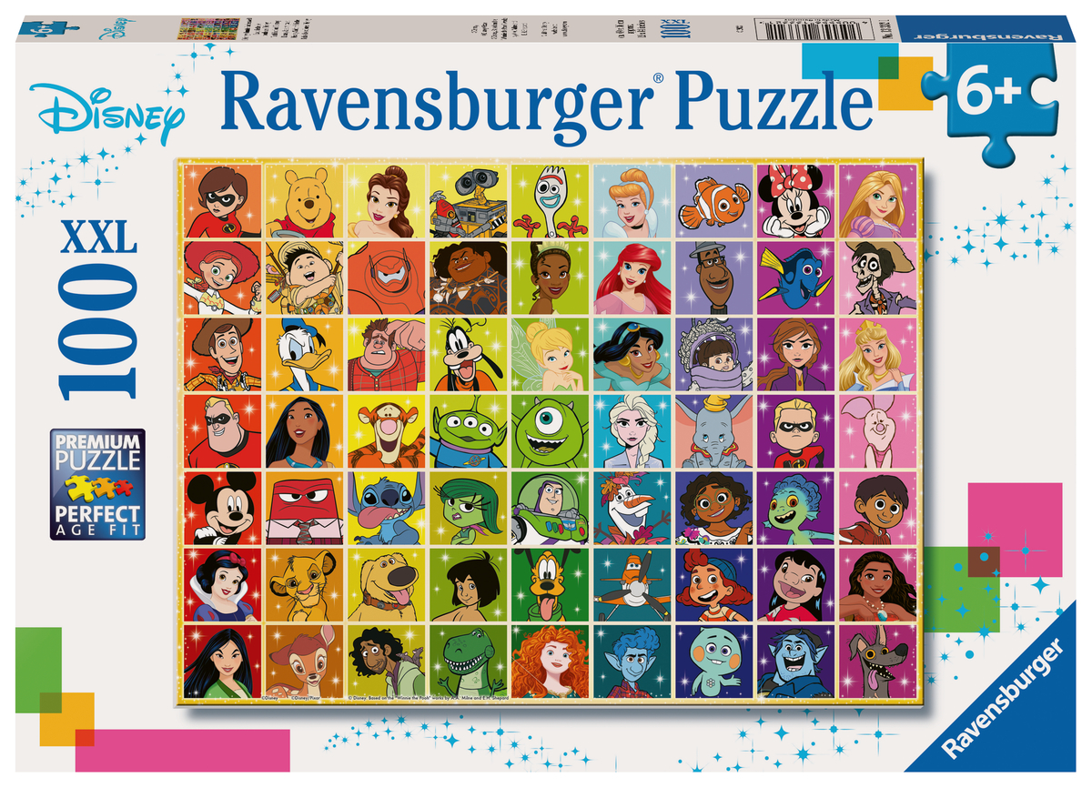 Ravensburger puzzel Disney multi character 100 XXL stukjes