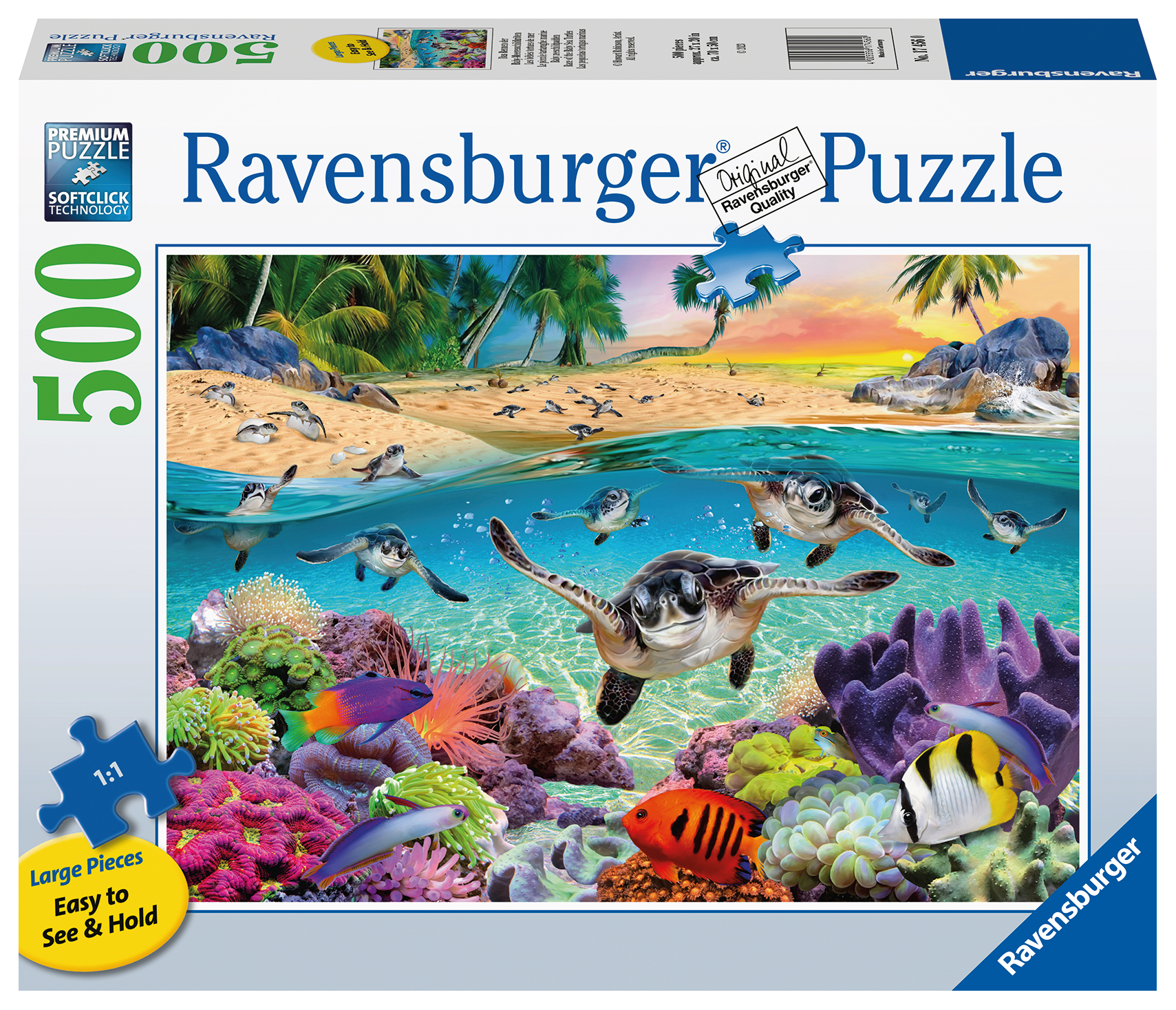 Ravensburger puzzel Baby zeeschildpadden 500 stukjes