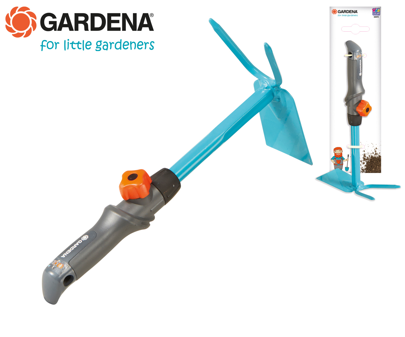 Gardena kids grondbeluchter/grondfrees handgereedschap