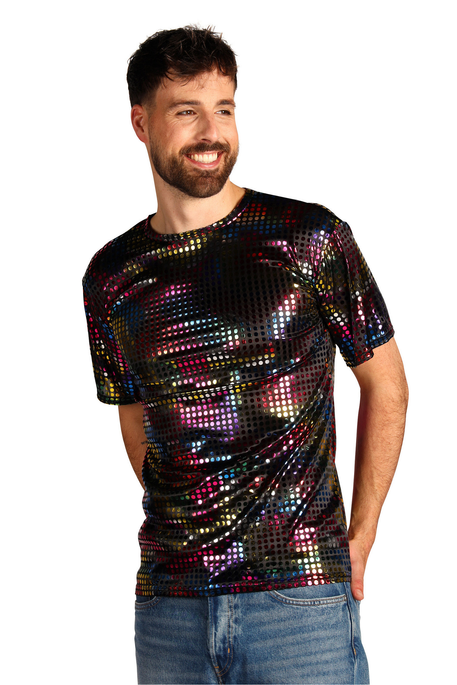 Party King T-shirt zwart
