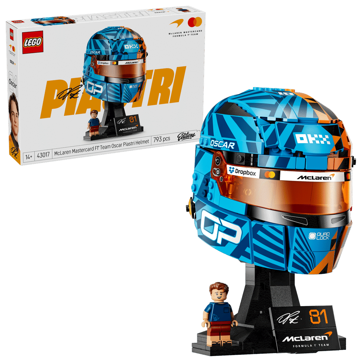 LEGO®Special Edition 43017 McLaren Mastercard F1® Team helm van Oscar Piastri