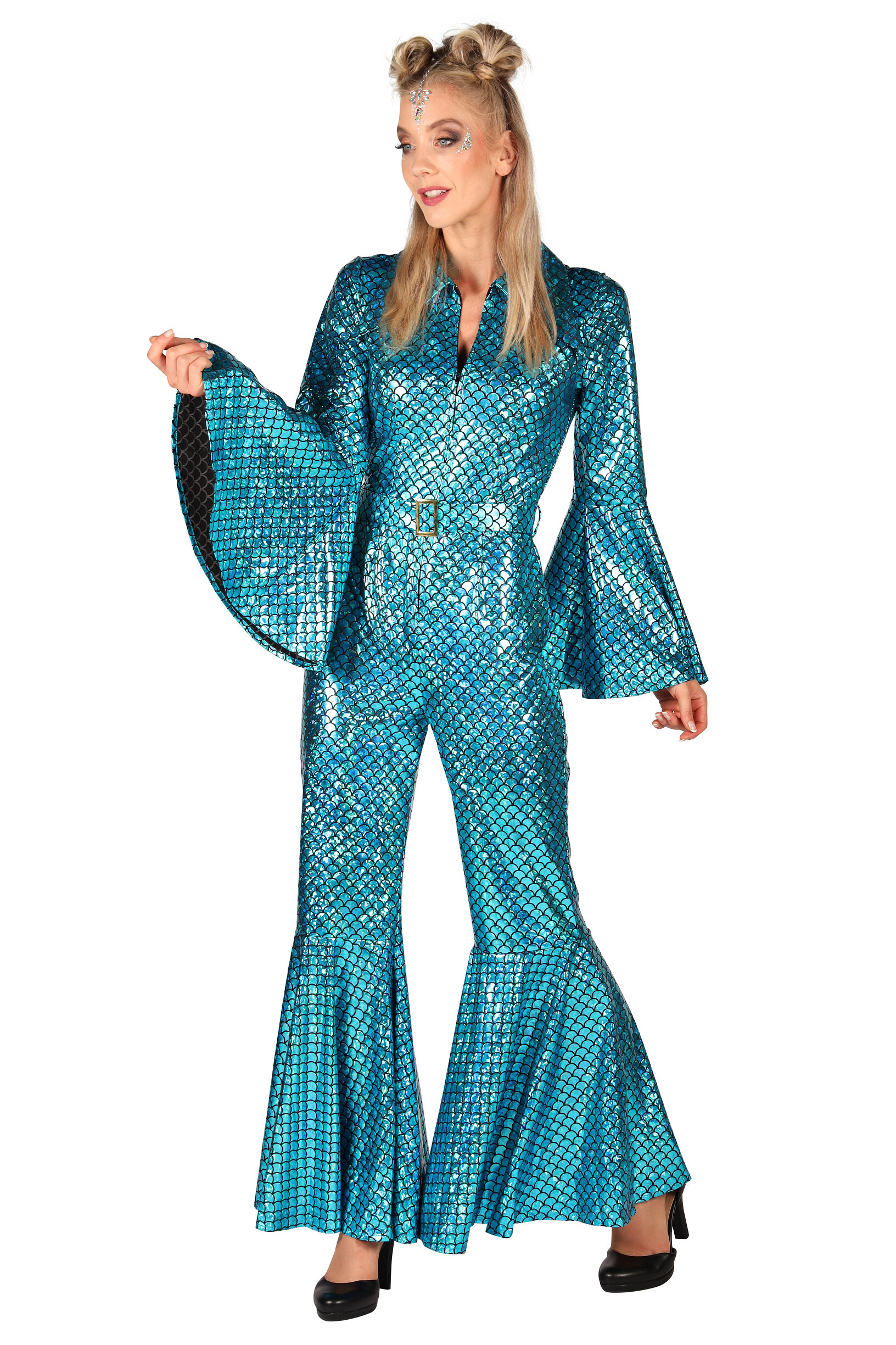Catsuit Dazzling star turquoise