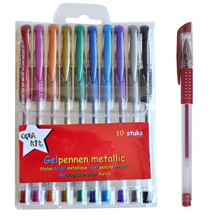 Gelpennen metallic 10/ crea-kit afbeelding
