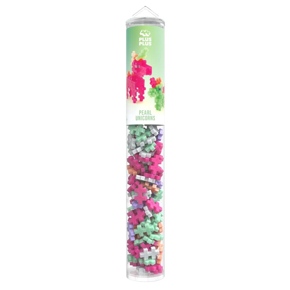 Plus-Plus tube pearl unicorn: 100 stuks (4374)