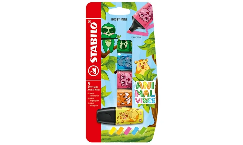 Stabilo Boss mini 5/ Animal Vibes