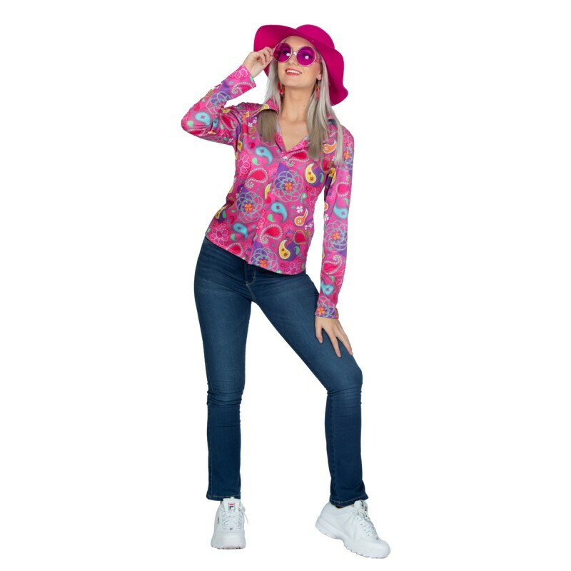 Hippie blouse roze