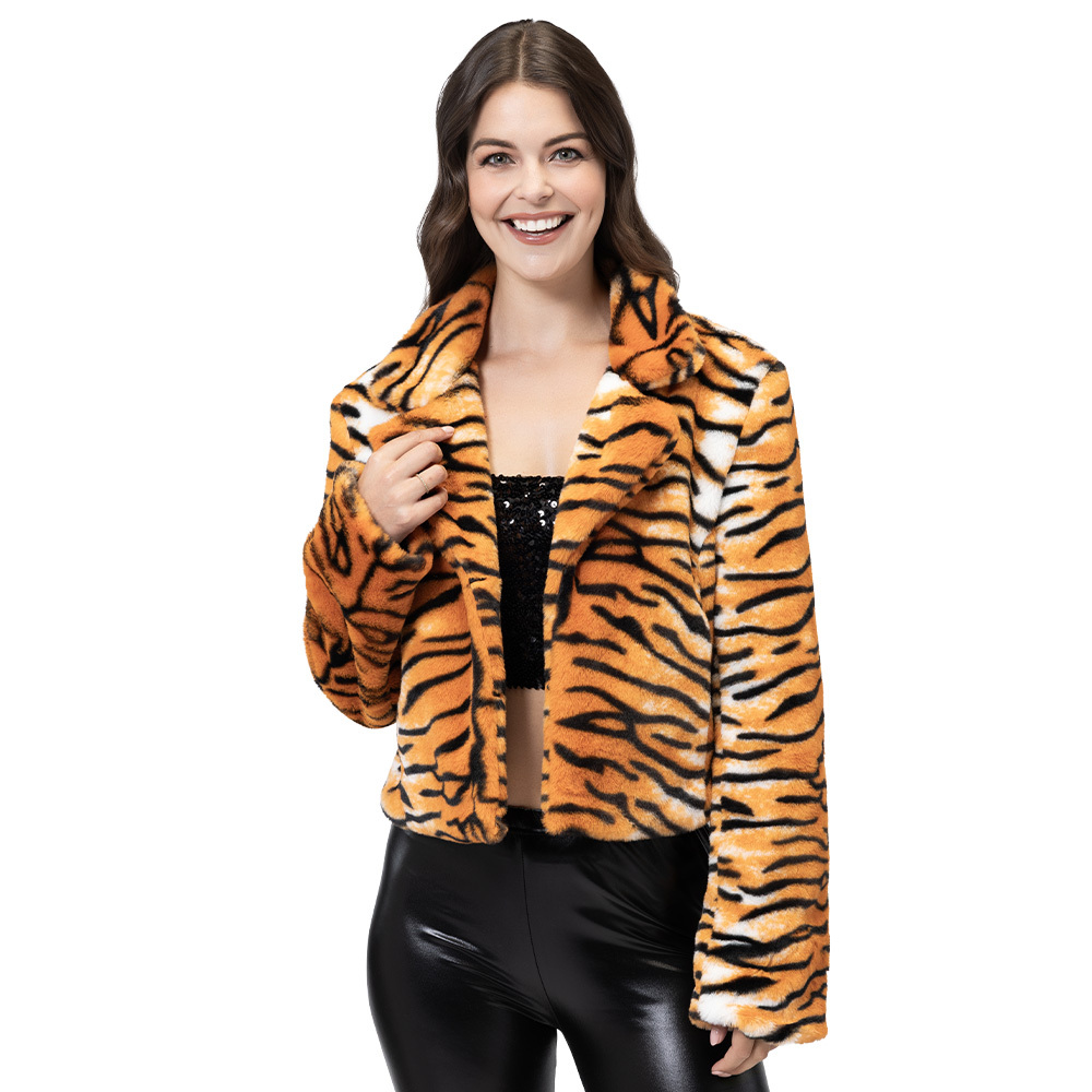 Jasje Fluffy tijger (M/L)