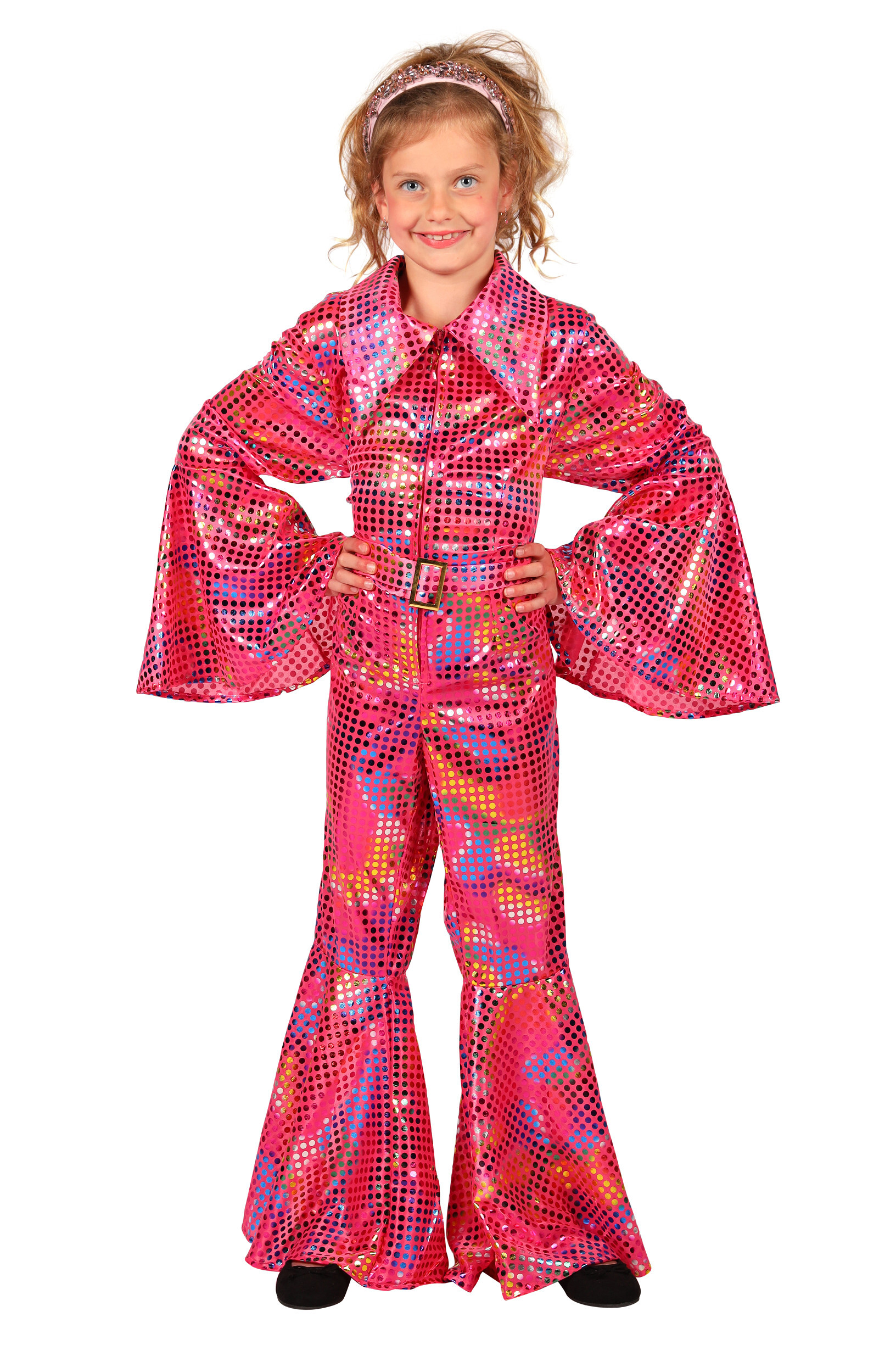 Glittercatsuit Kind pink