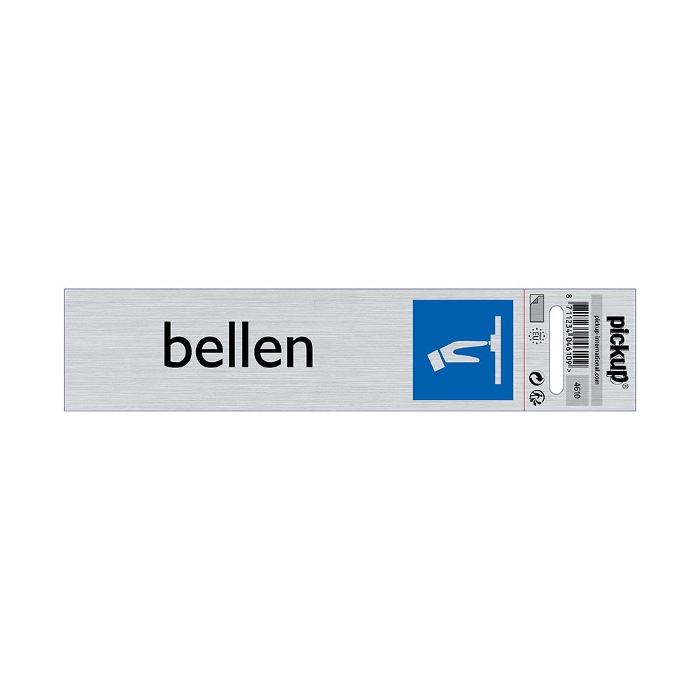 Pickup Bord Alulook Bellen 165x44 mm zelfklevend