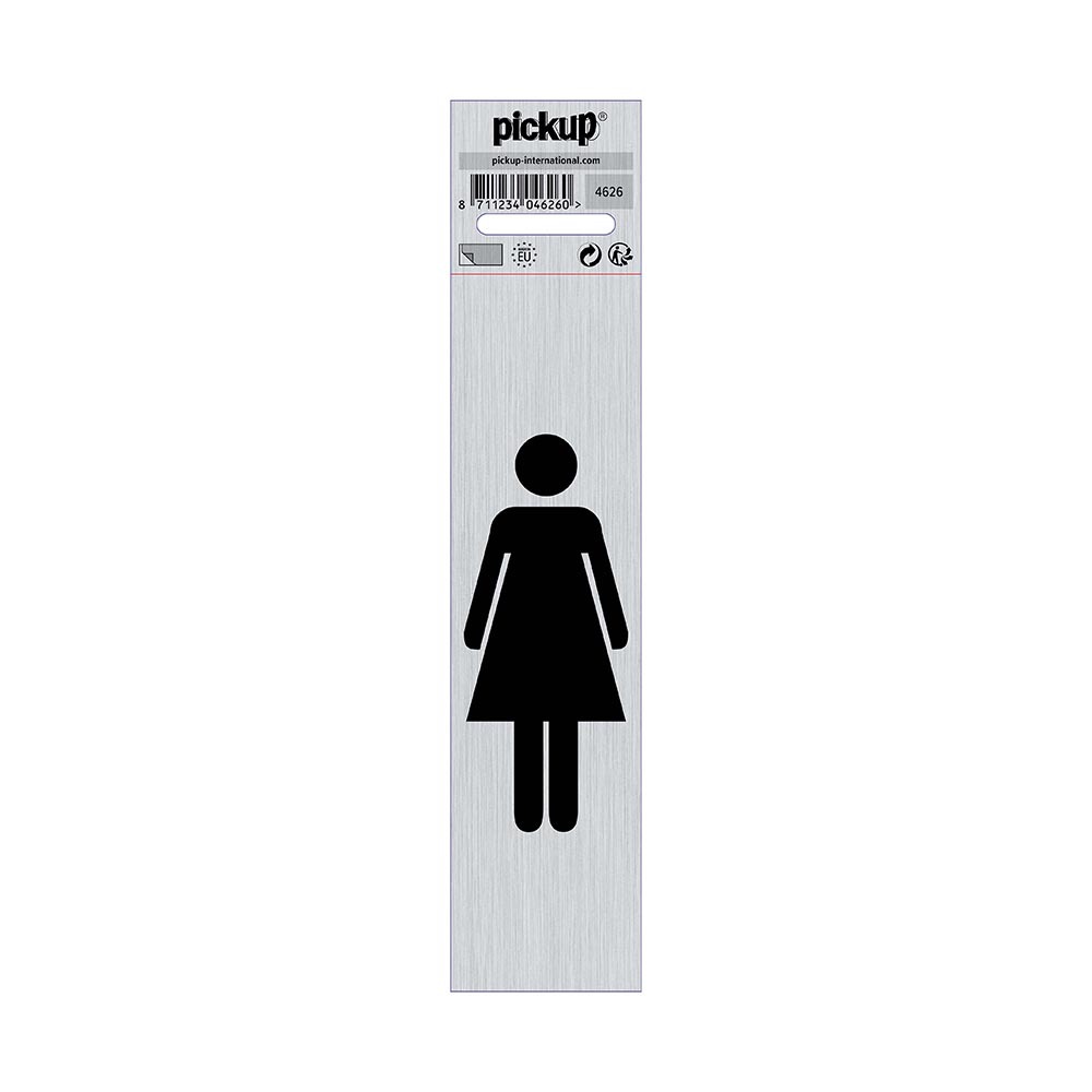 Pickup Bord Alulook Dames symbool picto 44x165 mm zelfklevend