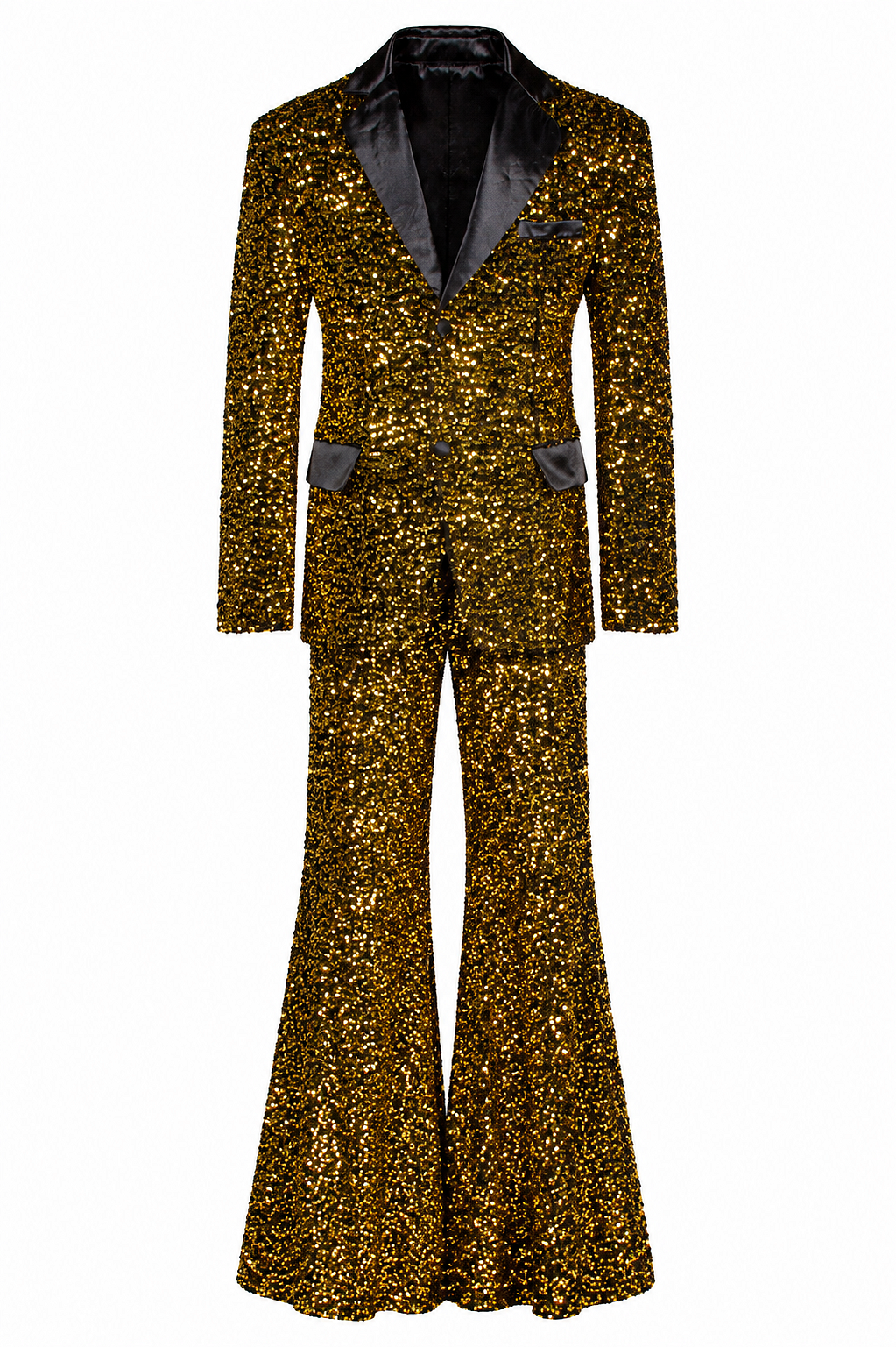 Disco kostuum goud Disco star