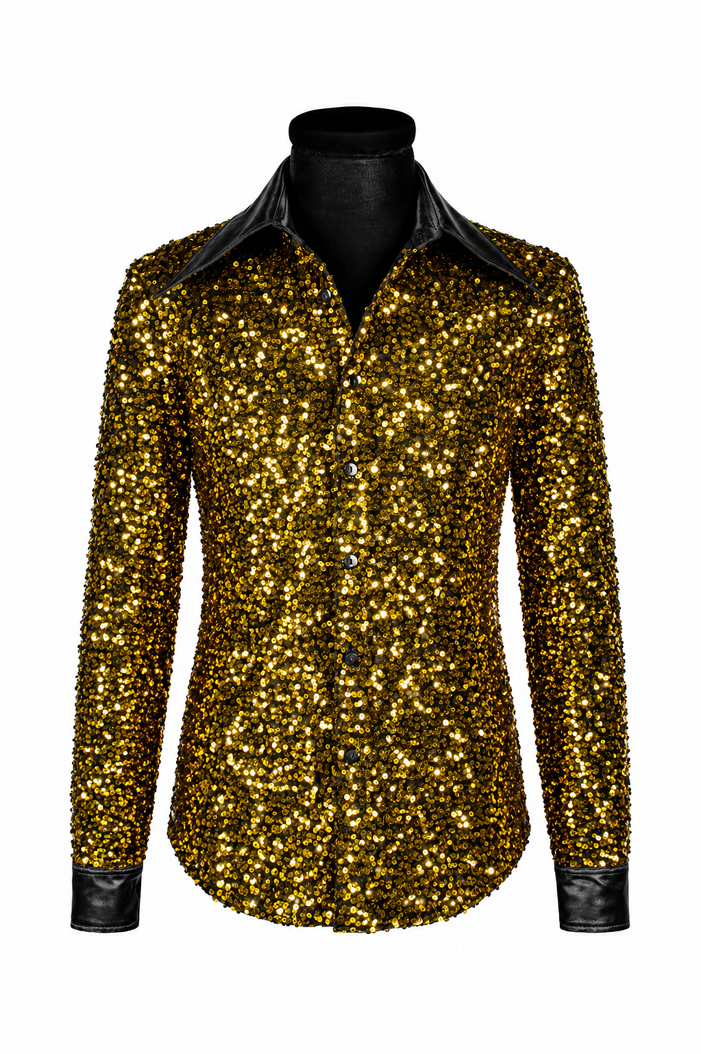 Pailletten blouse Disco Star goud