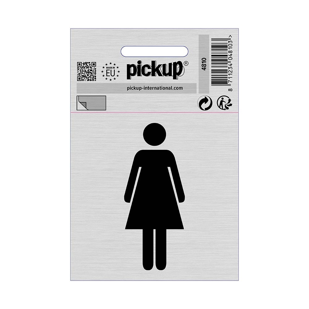 Pickup Bord Alulook Dames picto 80x80 mm zelfklevend