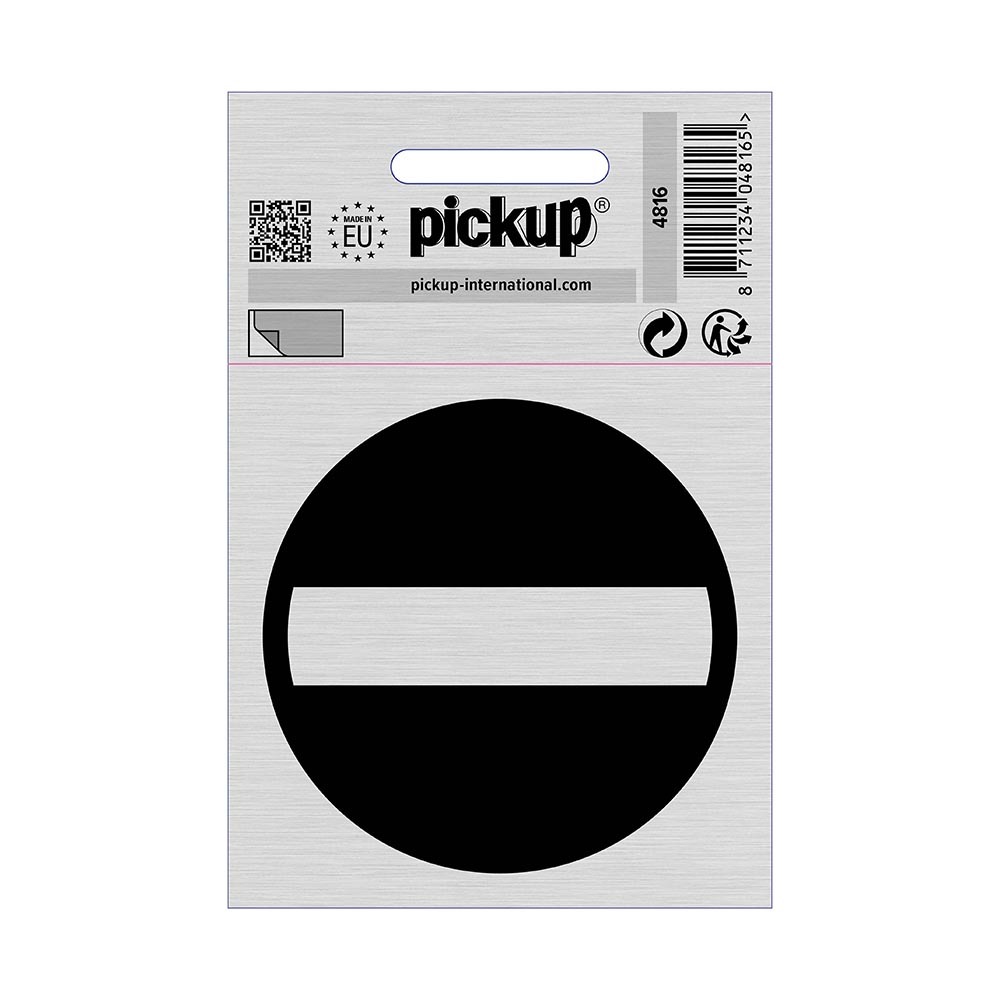 Pickup Bord Alulook Verboden toegang picto 80x80 mm zelfklevend