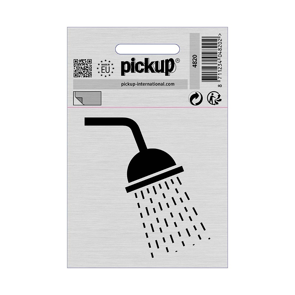 Pickup Bord Alulook Douche picto 80x80 mm zelfklevend