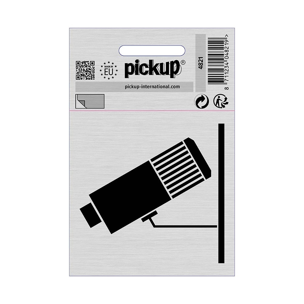 Pickup Bord Alulook Camerabewaking picto 80x80 mm zelfklevend