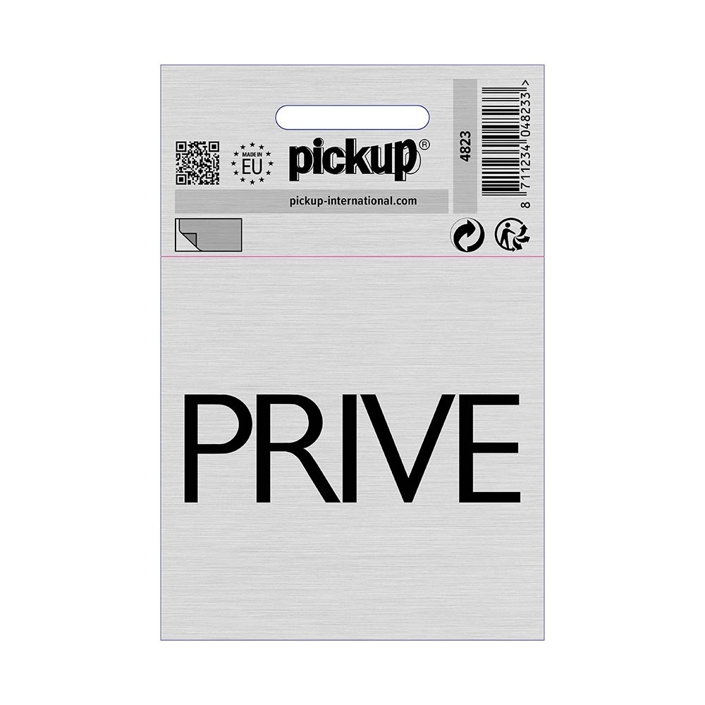 Pickup Bord Alulook Prive 80x80 mm zelfklevend