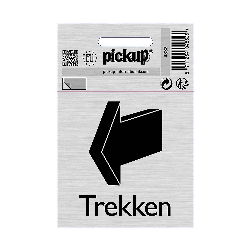 Pickup bord alulook trekken 80x80 mm zelfklevend
